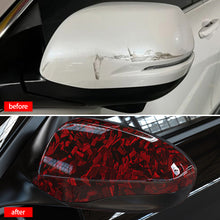 Load image into Gallery viewer, 50/100/150cm Carbon Fiber Car Film Glossy Forged Carbon Fiber Vinyl Wrap Car Accessories Red Self Adhesive Decal Stickers for Car Body Film
