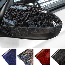 Load image into Gallery viewer, 50/100/150cm Carbon Fiber Car Film Glossy Forged Carbon Fiber Vinyl Wrap Car Accessories Red Self Adhesive Decal Stickers for Car Body Film
