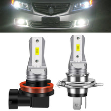 Load image into Gallery viewer, 1PC 80W Car Headlight Mini H7 LED Bulb 1:1 Size Head Lamp Wireless 1800LM CSP LED Chips Fog Bulb 6000K White DC12V 24V Fanless
