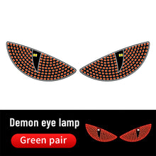 Load image into Gallery viewer, 2Pcs Car LED Devil Eye Decorative Light Rear Warning Light Red Dynamic Demon Eyes Atmosphere Light Auto Decoration Accessories
