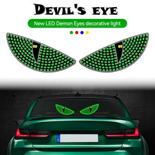 Load image into Gallery viewer, 2Pcs Car LED Devil Eye Decorative Light Rear Warning Light Red Dynamic Demon Eyes Atmosphere Light Auto Decoration Accessories
