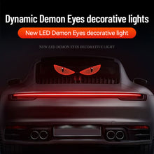 Load image into Gallery viewer, 2Pcs Car LED Devil Eye Decorative Light Rear Warning Light Red Dynamic Demon Eyes Atmosphere Light Auto Decoration Accessories
