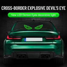 Load image into Gallery viewer, 2Pcs Car LED Devil Eye Decorative Light Rear Warning Light Red Dynamic Demon Eyes Atmosphere Light Auto Decoration Accessories
