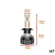 Load image into Gallery viewer, 1PC 55W H1 H4 H7 H11 9005 9006 LED Car Headlight LED Lamp High and Low Beam Bulbs Automobiles Lamp 5000LM 6000K Lights White
