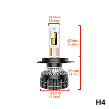 Load image into Gallery viewer, 1PC 55W H1 H4 H7 H11 9005 9006 LED Car Headlight LED Lamp High and Low Beam Bulbs Automobiles Lamp 5000LM 6000K Lights White
