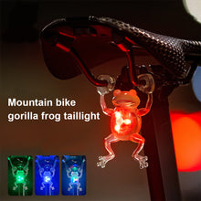 Load image into Gallery viewer, 1PC Mountain Bike Gorilla Frog Taillight Colorful Night Riding Warning Light Riding Accessories
