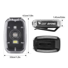 Load image into Gallery viewer, 1PC Bicycle Two-Color Energy-Saving Taillight Mini Night Riding Warning Light USB Charging Riding Accessories
