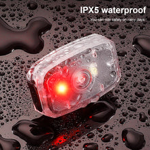Load image into Gallery viewer, 1PC Bicycle Two-Color Energy-Saving Taillight Mini Night Riding Warning Light USB Charging Riding Accessories
