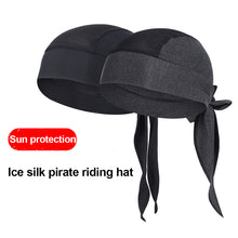 Load image into Gallery viewer, 1PC Summer Ice Silk Pirate Riding Cap Outdoor Sun Protection Dustproof Absorption Head Cover Riding Equipment
