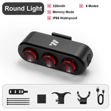 Load image into Gallery viewer, 1PC Mountain Bike Highlight Intelligent Taillight Night Riding Long Endurance Warning Brake Light Bicycle Accessories
