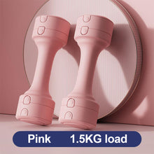 Load image into Gallery viewer, 1Pair Women Adjustable Fitness Dumbbell Body Shaping Strength Training Home Sports Equipment
