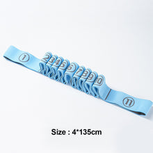 Load image into Gallery viewer, 1PC 4*135CM 11 Section Extended Elastic Band Stretch Resistance Band Multi-Functional Yoga Dance Training Aids
