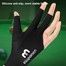 Load image into Gallery viewer, 1PC Three-Finger Billiard Gloves Stitching Design Breathable Non-Slip Self-Adhesive Cloth Fixed Gloves Billiard Supplies
