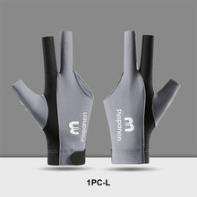 Load image into Gallery viewer, 1PC Three-Finger Billiard Gloves Stitching Design Breathable Non-Slip Self-Adhesive Cloth Fixed Gloves Billiard Supplies

