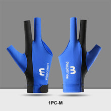 Load image into Gallery viewer, 1PC Three-Finger Billiard Gloves Stitching Design Breathable Non-Slip Self-Adhesive Cloth Fixed Gloves Billiard Supplies
