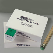 Load image into Gallery viewer, 1Box /12PCS Green Pool Cue Chalk Fine Powder Strong Adhesion Billiard Accessories
