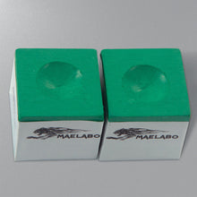 Load image into Gallery viewer, 1Box /12PCS Green Pool Cue Chalk Fine Powder Strong Adhesion Billiard Accessories
