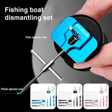 Load image into Gallery viewer, Lure Fishing Wheel Aluminum Alloy Disassembling Tool Fishing Wheel Maintenance Tool Including Disassembling Pin Wrench Trapezoidal Cone
