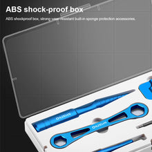 Load image into Gallery viewer, Lure Fishing Wheel Aluminum Alloy Disassembling Tool Fishing Wheel Maintenance Tool Including Disassembling Pin Wrench Trapezoidal Cone

