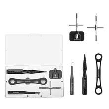 Load image into Gallery viewer, Lure Fishing Wheel Aluminum Alloy Disassembling Tool Fishing Wheel Maintenance Tool Including Disassembling Pin Wrench Trapezoidal Cone
