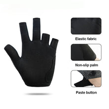 Load image into Gallery viewer, 1PC Leaky Finger Billiard Gloves For Left Hand Mesh Stitching Design Elastic Breathable Snooker Gloves

