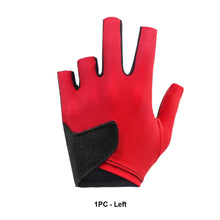 Load image into Gallery viewer, 1PC Leaky Finger Billiard Gloves For Left Hand Mesh Stitching Design Elastic Breathable Snooker Gloves
