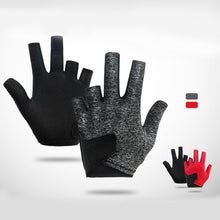 Load image into Gallery viewer, 1PC Leaky Finger Billiard Gloves For Left Hand Mesh Stitching Design Elastic Breathable Snooker Gloves

