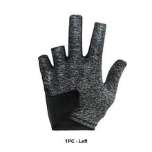 Load image into Gallery viewer, 1PC Leaky Finger Billiard Gloves For Left Hand Mesh Stitching Design Elastic Breathable Snooker Gloves
