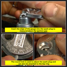 Load image into Gallery viewer, 0.6-2.4mm Range Spark Plug Gage Gap Tool Car Feeler Spark Plug Gap Coin-Type Measurement Tool
