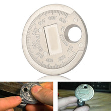 Load image into Gallery viewer, 0.6-2.4mm Range Spark Plug Gage Gap Tool Car Feeler Spark Plug Gap Coin-Type Measurement Tool
