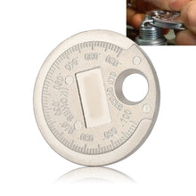 Load image into Gallery viewer, 0.6-2.4mm Range Spark Plug Gage Gap Tool Car Feeler Spark Plug Gap Coin-Type Measurement Tool
