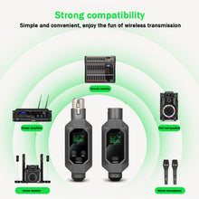Load image into Gallery viewer, Wireless Microphone Converter Wired to Wireless Microphone System XLR Transmitter and Receiver for Dynamic Microphone
