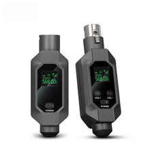 Load image into Gallery viewer, Wireless Microphone Converter Wired to Wireless Microphone System XLR Transmitter and Receiver for Dynamic Microphone
