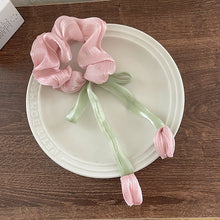 Load image into Gallery viewer, Sweet Bow Tulip Hair Band Simple Temperamental Hair Tie Highly Elastic Rubber Band Headwear Hair Accessory for Women
