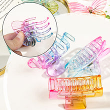Load image into Gallery viewer, Colourful Gradient Transparent Hairpin Square Pumpkin Butterfly Hair Claw Clip Simple Versatile Headwear Hair Clip Hair Accessory
