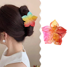 Load image into Gallery viewer, Gradient Matte Five-leaf Flower Hair Grabbing Clip Simple Stylish Hairpin Hair Claw Clip Headwear Hair Accessory for Women
