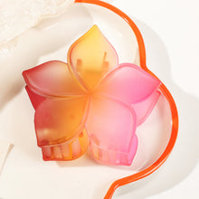 Load image into Gallery viewer, Gradient Matte Five-leaf Flower Hair Grabbing Clip Simple Stylish Hairpin Hair Claw Clip Headwear Hair Accessory for Women
