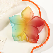 Load image into Gallery viewer, Gradient Matte Five-leaf Flower Hair Grabbing Clip Simple Stylish Hairpin Hair Claw Clip Headwear Hair Accessory for Women

