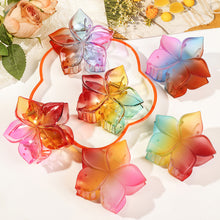 Load image into Gallery viewer, Gradient Matte Five-leaf Flower Hair Grabbing Clip Simple Stylish Hairpin Hair Claw Clip Headwear Hair Accessory for Women
