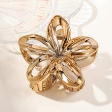 Load image into Gallery viewer, Hollow Frangipani Hairpin Imitation Metal Updo Hair Clip Fashionable Versatile Headwear Hair Claw Clip Hair Accessory
