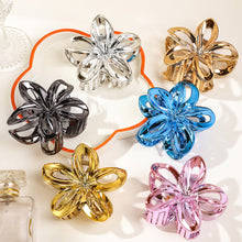 Load image into Gallery viewer, Hollow Frangipani Hairpin Imitation Metal Updo Hair Clip Fashionable Versatile Headwear Hair Claw Clip Hair Accessory
