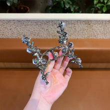 Load image into Gallery viewer, Alloy Camellia Hairpin Elegant Temperamental Updo Hair Claw Clip Durable Headwear Hair Clip Hair Accessory for Women
