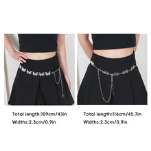 Load image into Gallery viewer, Fashionable Metal Waist Chain Versatile Butterfly Star Waist Chain Clothes Waist Decoration Belt Apparel Accessory for Women
