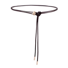 Load image into Gallery viewer, Soft Knotted Thin Waist Belt Adjustable Alloy Buckle Waistband Simple Versatile Dress Waist Decoration Belt Clothing Accessory
