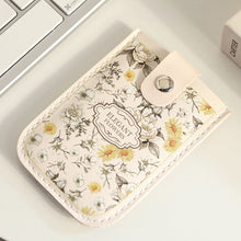 Load image into Gallery viewer, Creative Cartoon Flower Pull Card Bag Retro Fashionable Compact Portable Certificate Storage Bag Credit Card Bank Card Holder
