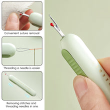 Load image into Gallery viewer, Double-headed Needle Threading Thread Removing Device Multifunctional Stretchable Portable DIY Hand Sewing Tool Household Accessory
