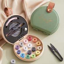 Load image into Gallery viewer, Multifunctional Sewing Kit Practical Portable Needle Thread Box Leather Storage Box Household DIY Handmade Sewing Tool Set
