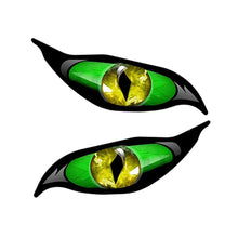 Load image into Gallery viewer, 2PCS 3D Stereo Motorcycle Reflective Cat's Eyes Sticker Rearview Mirror Decal for Motorbike Auto Decoration Stickers
