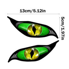 Load image into Gallery viewer, 2PCS 3D Stereo Motorcycle Reflective Cat's Eyes Sticker Rearview Mirror Decal for Motorbike Auto Decoration Stickers
