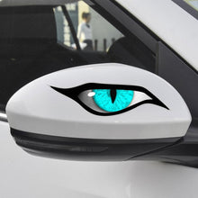Load image into Gallery viewer, 2PCS 3D Stereo Motorcycle Reflective Cat's Eyes Sticker Rearview Mirror Decal for Motorbike Auto Decoration Stickers
